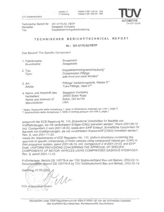 ECE-R110 Approval